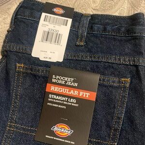 Dickies Men's Straight Jeans - Dark Blue